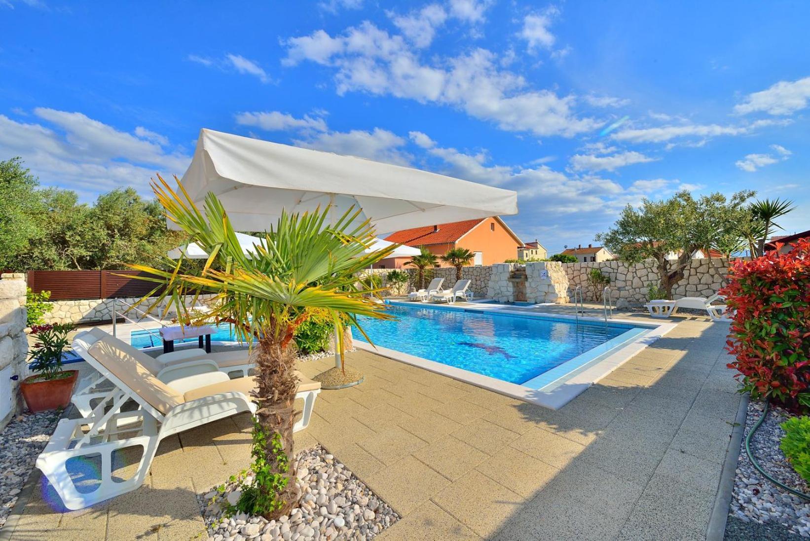 Villa Dalmatina Zadar Mit Pool Exterior foto